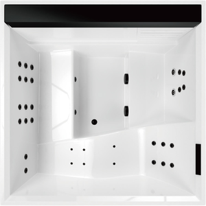 Baignoire à remous avec massage à air, spa extérieur, jacuzzi autoportant, spa à remous de 2,2 m avec jets chauffants - Product Image 5