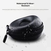 Étui de voyage personnalisé pour montre simple de 50 mm, boîte de rangement ronde en EVA rigide avec fermeture éclair, antichoc, pour montre connectée et montre-bracelet