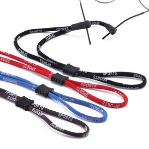 Chaîne de suspension pour lunettes de sport en silicone avec boucle, sangle élastique réglable en nylon pour lunettes - Product Image 1
