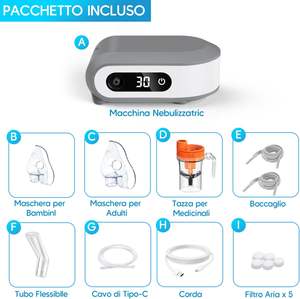 Mesin <span class=keywords><strong>Nebulizer</strong></span> portabel kompresor bayi, <span class=keywords><strong>Nebulizer</strong></span> Digital Inhalator untuk perawatan pernapasan - Product Image 2