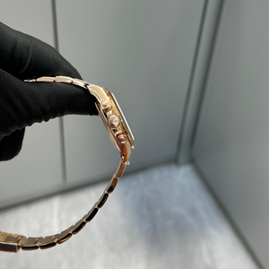 Reloj Mecánico Automático para Hombre, Esfera Rosa Dorada de 40 mm, Luminoso, Resistente al Agua 10 Bar, Correa de Metal, Estilo Hip Hop, Lujoso - Product Image 3