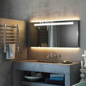 Meilleures ventes Hôtel Design Étanche <span class=keywords><strong>Horizontal</strong></span> Led éclairage rétro-éclairé Grand Miroir illuminé Tenture murale pour Salle de bain - Product Image 1