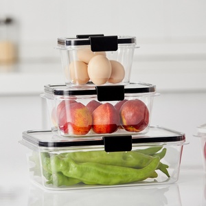 New Transparent Food Packaging Bowls Sealed Refrigerator Vegetable Storage Container Crisper PET Transparent Storage Box - Product Image 2