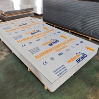 ACP ignifuge couleur unie 3mm 4mm 5mm pour la décoration de magasins, machine de découpe et de rainurage