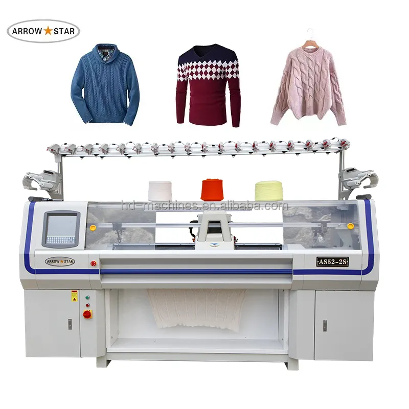 AS52S-2 voll automatische computerized wohnung stricken maschine für pullover