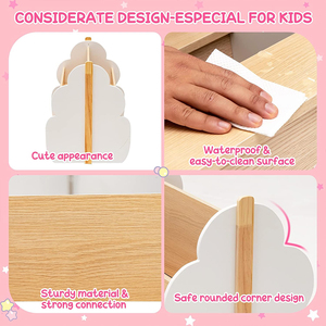 WDF piccoli giocattoli in legno organizzatore di stoccaggio <span class=keywords><strong>per</strong></span> <span class=keywords><strong>bambini</strong></span> carine libreria <span class=keywords><strong>per</strong></span> soggiorno mobili rimovibili <span class=keywords><strong>per</strong></span> <span class=keywords><strong>bambini</strong></span> libreria con ruote - Product Image 4