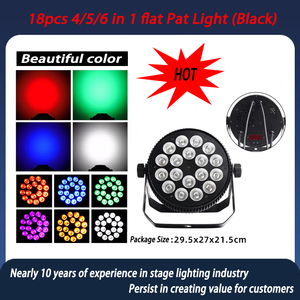 Taşınabilir 18 adet * 10W LED RGBW Mini Par ışık yeni düz düğün sahne profesyonel üretim beyaz yayan renk doğrudan fabrika - Product Image 4