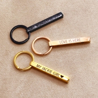 Grosir Gantungan Kunci Carabiner Baja Anti Karat 3D Vertikal Berukir Laser, Personalisasi, Tahan Air, Ringan, Hadiah Vintage