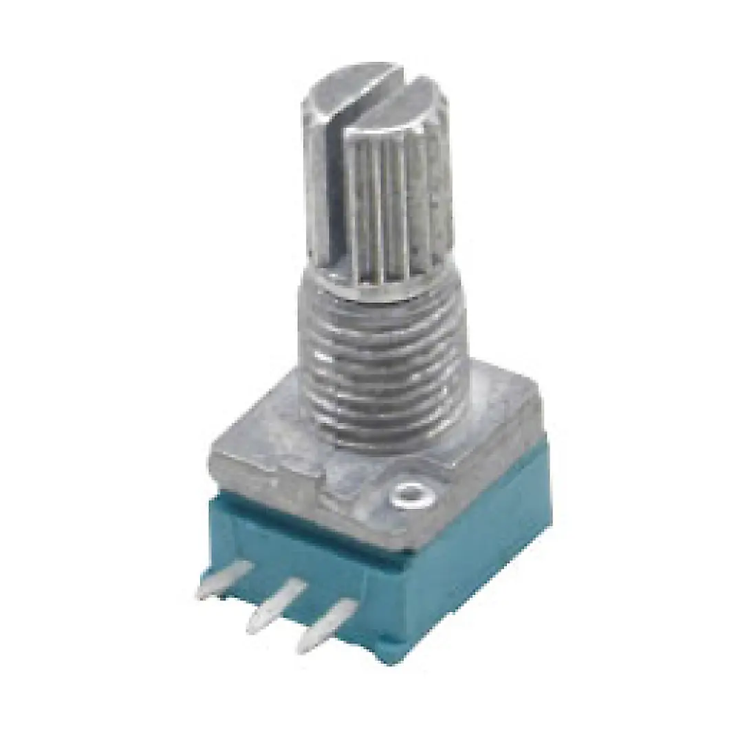 Metal handle adjustable carbon film potentiometer with fixed bracket foot and different resistance values (5K/A10K/C50K)