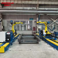 Estación de Trabajo de Soldadura Robótica Dual sin Necesidad de Programación, Línea de Producción de Ensamblaje Automático para Piezas Metálicas Estructurales