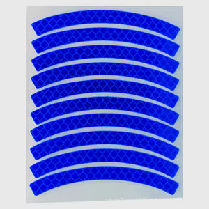 <span class=keywords><strong>Bande</strong></span> réfléchissante autocollants réfléchissants pour voitures vélos moto voiture moyeu de roue autocollant réfléchissant coloré - Product Image 6