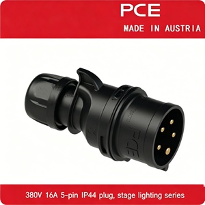 Enchufe, Conector y Tomacorriente Industriales de la Marca PCE Importados de <span class=keywords><strong>Austria</strong></span> para Iluminación de Escenarios, Serie 380V 16A 5 Pines - Product Image 2