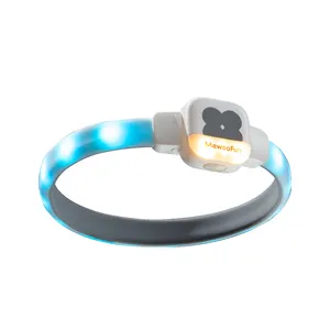 MewooFun Wholesale New Product Lighting Walking Night USB Rechargeable Dog Collar Light 4 Modes Flashing Dog Led Light For Dog