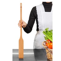 Pagaie en bois pour la cuisson Cuillère en bois longue et robuste pour grands pots Pagaie d'agitation en bois