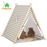 Tente tipi pliable pour enfants, maison de jeu intérieure et extérieure