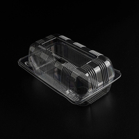 Boîtes à clapet jetables en plastique pour produits de boulangerie, transparentes, thermoformées, emballages alimentaires en blister avec couvercle