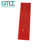Douille de guidage rouge L10 DX3, insert de patin de guidage coulissant 100*10/16 1005, patin de rail de cabine d'ascenseur, pièces de rechange