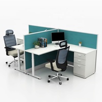 Offre Spéciale bureau moderne en forme de t double face 1.2m cloison de poste de travail de bureau
