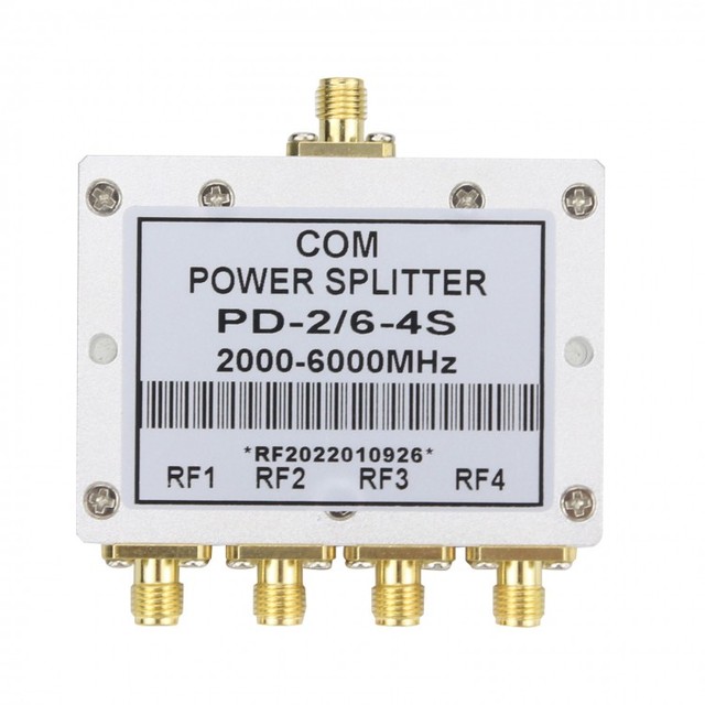 PD-2/6-4S 2000-6000MHz Microstrip 4-Way Power Splitter RF Divider with SMA-K Connectors Telecom Parts