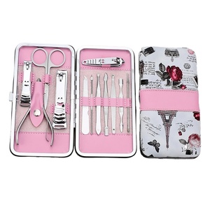 MS-016-2 Wholesale <strong>Manicure</strong> Set Nail Clippers Set Stainless Steel Personal <strong>Manicure</strong> Pedicure Travel Grooming <strong>Kit</strong> 12 in 1 - Product Image 1