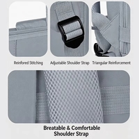 Mochila Minimalista de Tela Suave Expandible con Múltiples Bolsillos Frontales con Cremallera, Suministro de Fábrica OEM Personalizado, Bolso de Mano para Mujer para Fin de Semana