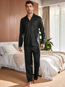 Pigiama Estivo da <span class=keywords><strong>Uomo</strong></span> Personalizzabile, Ecologico, Casual, Sexy, Traspirante e ad Asciugatura Rapida - Product Image 2