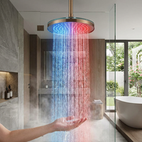 Pommeau de Douche Portable à Affichage LED avec Surveillance de Température en Temps Réel, Jets de Massage, Économie d'Eau Douce pour Usage Hôtelier