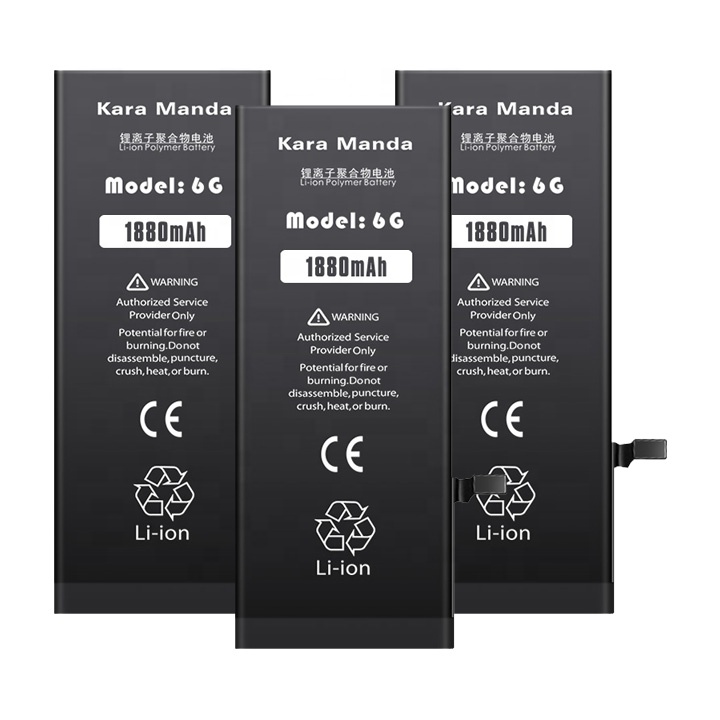 Китайская фабрика, оптовая продажа, OEM батарея для сотового телефона, оригинальная емкость 1880 мАч, литий-ионный полимерный аккумулятор, Замена для iphone 6