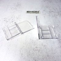 Palette de maquillage transparente personnalisée, boîte vide pour fards à paupières, blush, poudre, emballage en plastique pour fards à paupières avec miroir