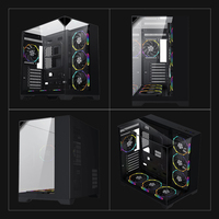 Dual 360mm Radiator Gaming Case 400mm GPU Support ATX M-ATX PC Chassis High Airflow Tempered Glass Computer Case