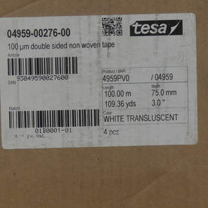 Cinta no tejida Premium translúcida de doble cara, Te-sa 4962 4959 para laminación y empalmes - Product Image 6