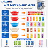 Machine d'emballage multi-voies pour sachets de boissons prêtes à boire, bâtonnets de gelée, barres de gelée, shampoings, bonbons glacés, sucettes glacées, bâtonnets de glace, et produits surgelés