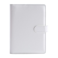 Carnet de planification budgétaire A5/A6 en cuir PU à six anneaux avec porte-cartes, économique pour la vente en gros