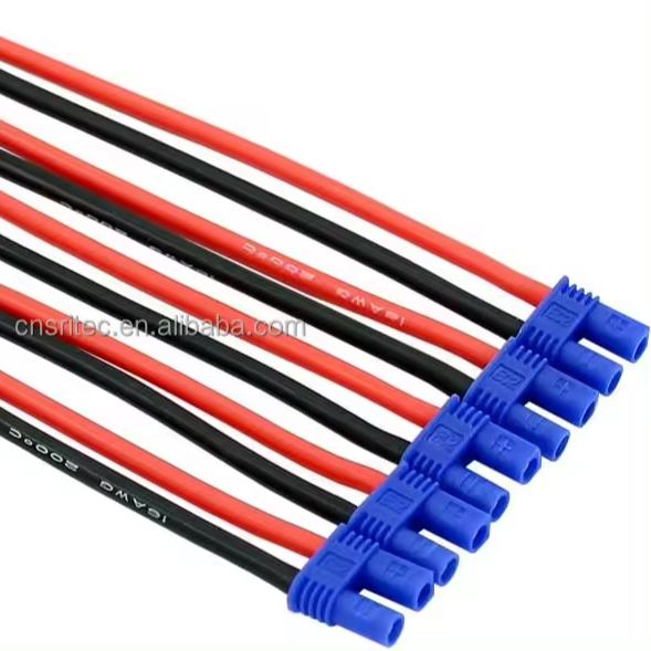 EC2/EC3/EC5 Connector Lead to 4mm Banana Plug Charge Cable 14AWG Silicone Wire 30CM for RC Lipo Battery