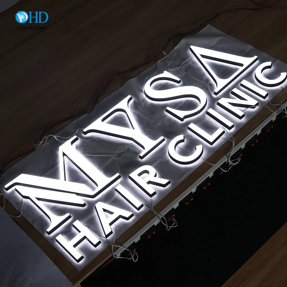 Hoge Kwaliteit Led Lichtgevende Woord 3d Acryl Letters Winkel Bewegwijzering