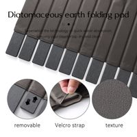 Tapis de cuisine classique en pierre de haute qualité, pliable, avec housse amovible, super absorbant, séchage rapide, emballé en carton pour la cuisine