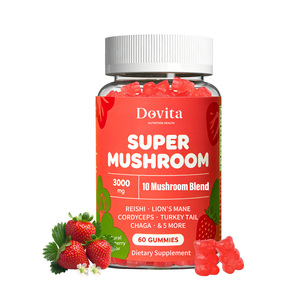 Gomitas de Melena de León Hechas en EE. UU. OEM, Nootrópico para la Concentración Cerebral, Memoria, TDAH, Adultos, Veganas, 60 Unidades, 2 Gomitas Diarias, Certificadas por GMP - Product Image 1