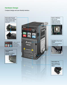 Del <span class=keywords><strong>ta</strong></span> VFD MS-300, 1,5 kW seri IP20 penggerak frekuensi variabel Converter fase tunggal 230V frekuensi Inverter konverter untuk - Product Image 4