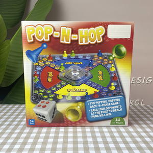 Jeu de société classique en plastique pour enfants, <span class=keywords><strong>d</strong></span>éveloppement de l'intelligence, éducation précoce, jeu <span class=keywords><strong>d</strong></span>'<span class=keywords><strong>échecs</strong></span> volants, Pop N Hop, Dames chinoises - Product Image 6