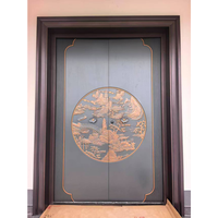 Puerta de Aluminio Fundido a Medida, Minimalista e Impermeable, para Exteriores Residenciales, Aluminio Anodizado, Cerradura Inteligente Contemporánea