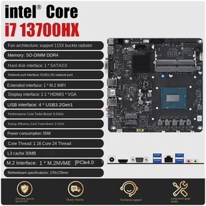 Carte mère tout-en-un avec processeur Core i7 13700HX 16 cœurs, mémoire DDR4 intégrée, chipset pour DIY, bureau à domicile, jeux, double mémoire - Product Image 4