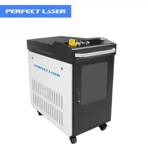 Mesin pembersih penghilang karat oksida permukaan logam cetakan Laser 500w 1000w portabel desain terintegrasi INDUSTRI laser sempurna