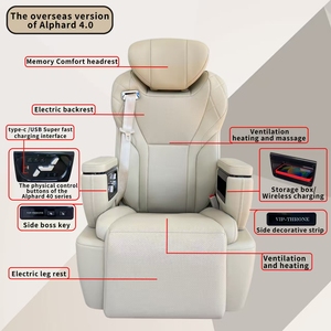 <span class=keywords><strong>Prix</strong></span> compétitif Facile à utiliser Fonction mémoire Classe V Siège auto électrique de luxe réglable pour voitures - Product Image 5