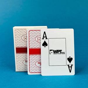 Cartas de Juego de Plástico Estilo WPT Personalizadas, Impresas Digitalmente, Portátiles, con Índice Jumbo Ancho, Resistentes al Agua, PVC Mate, para Casino - Product Image 2