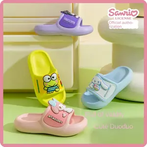 2024 New Fashion Spring Summer Cartoon Sanrio KT Pattern Flat Children Slippers Eva High Quality Slides Slippers Footwear