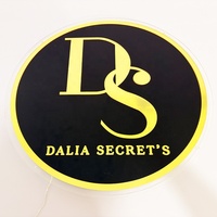 Panneau d'affaires rétro-éclairé personnalisé Nail Salon Decor Office Wall Neon Light Sign Personnalisé 3D Custom Glowing Acrylic Sign Logo