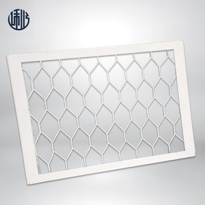 Grille métallique perforée expansée en aluminium et acier galvanisé, décorative, pour la sécurité des fenêtres et des portes, comme filtre, cache de ventilation, couvercle de <span class=keywords><strong>cheminée</strong></span> et panneau. - Product Image 1