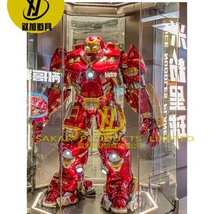Superventas Superhéroe Estatua de fibra de vidrio Iron Man <span class=keywords><strong>Hulk</strong></span> Buster Figura de acción popular en estilo piramidal con función musical - Product Image 3