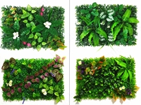 Ornamen Pagar Taman Rumah Rumahan Rumput Buatan Tahan Lama untuk Dekorasi Kantor dan Pernikahan