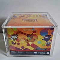 Boîte de présentation TCG en acrylique pour cartes à collectionner Pokémon Kanto Power Charizard Mini Tin Set – Boîte de rangement transparente en acrylique de 6 mm